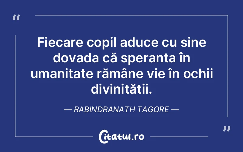 Citat Rabindranath Tagore - citate crestine