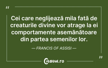 Cei care neglijează mila față de crea... Cei care neglijează mila față de crea...