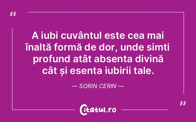 Citat Sorin Cerin - citate crestine