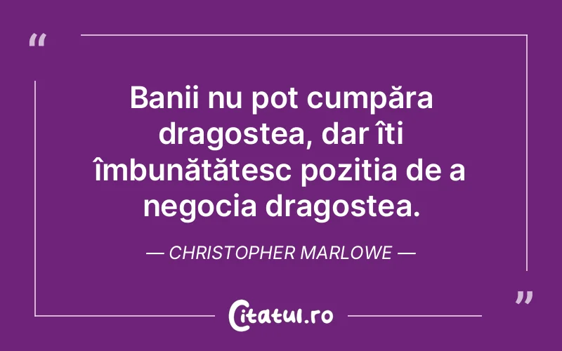 Citat Christopher Marlowe - citate crestine