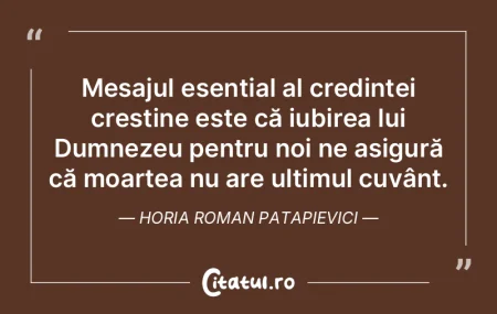 Mesajul esențial al credinței creștin... Mesajul esențial al credinței creștin...