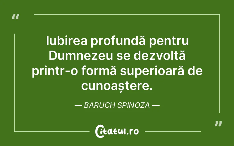 Citat Baruch Spinoza - citate crestine