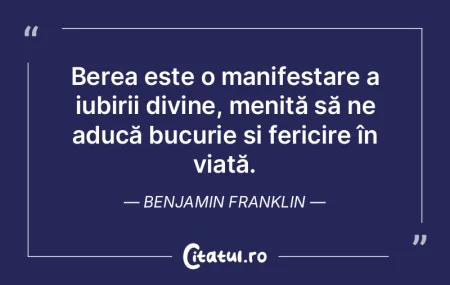 Berea este o manifestare a iubirii divin... Berea este o manifestare a iubirii divin...