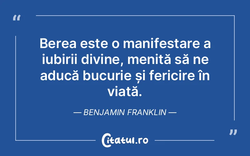 Citat Benjamin Franklin - citate crestine