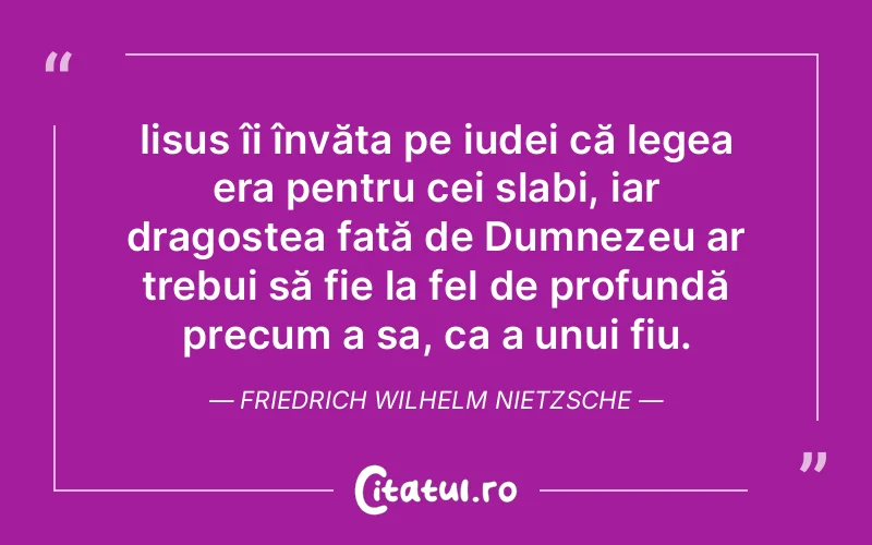 Citat Friedrich Wilhelm Nietzsche - citate crestine