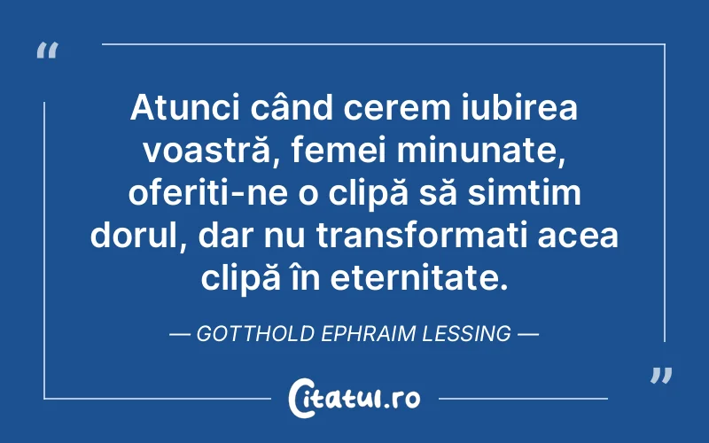 Citat Gotthold Ephraim Lessing - citate crestine