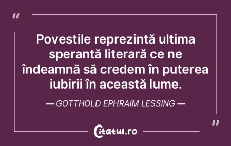 Poveștile reprezintă ultima speranță... Poveștile reprezintă ultima speranță...