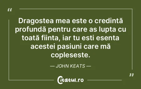 Dragostea mea este o credință profundÄ... Dragostea mea este o credință profundÄ...