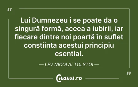Lui Dumnezeu i se poate da o singură fo... Lui Dumnezeu i se poate da o singură fo...