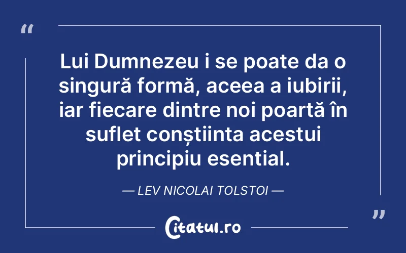 Citat Lev Nicolai Tolstoi - citate crestine