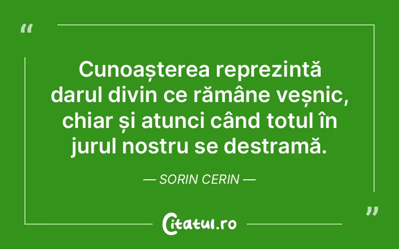 Citat Sorin Cerin - citate crestine