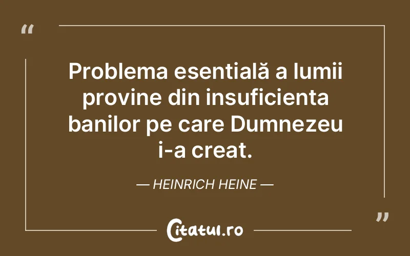 Citat Heinrich Heine - citate crestine