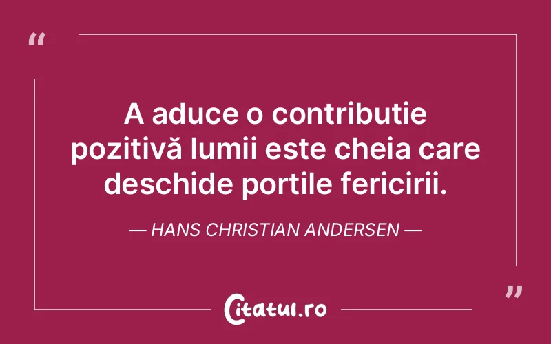 Citat Hans Christian Andersen - citate crestine
