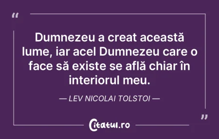 Dumnezeu a creat această lume, iar acel... Dumnezeu a creat această lume, iar acel...