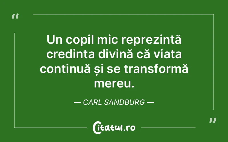 Citat Carl Sandburg - citate crestine