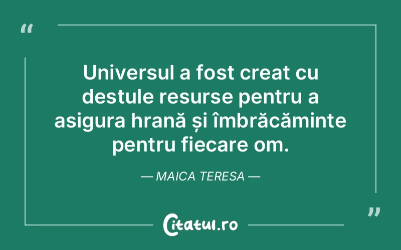 Citat Maica Teresa - citate crestine