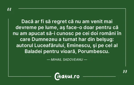 Dacă ar fi să regret că nu am venit m... Dacă ar fi să regret că nu am venit m...