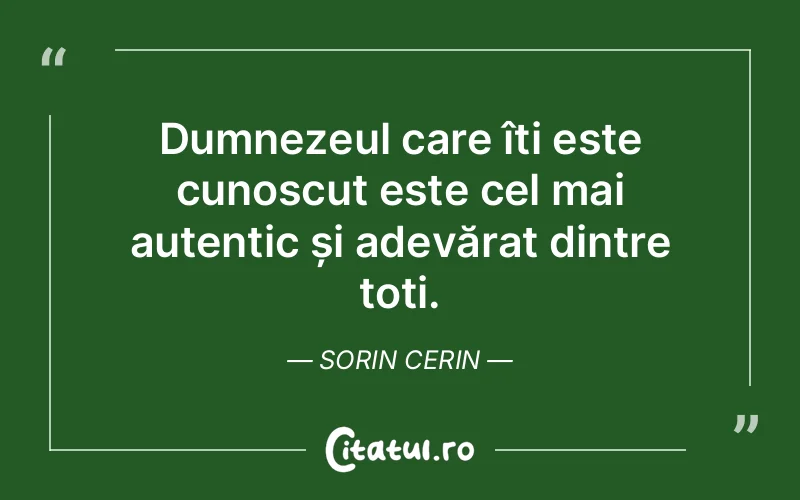 Citat Sorin Cerin - citate crestine
