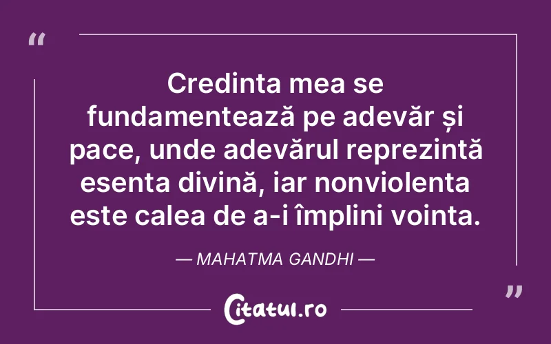 Citat Mahatma Gandhi - citate crestine