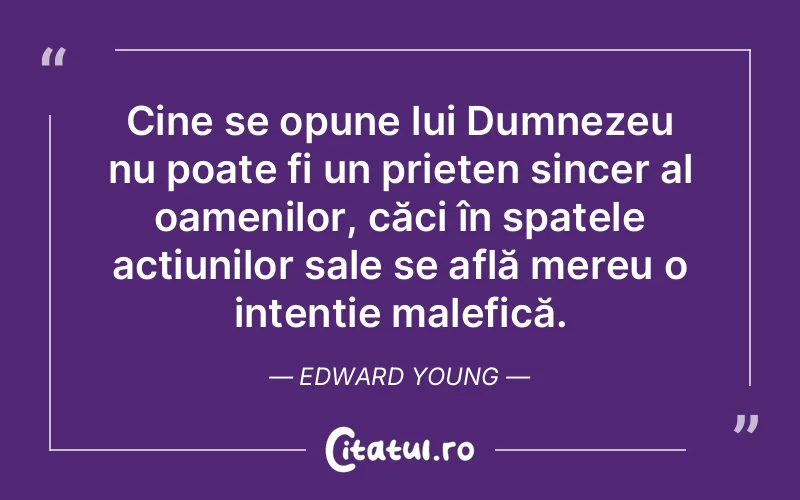 Citat Edward Young - citate crestine