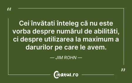 Cei învățați înțeleg că nu este v... Cei învățați înțeleg că nu este v...
