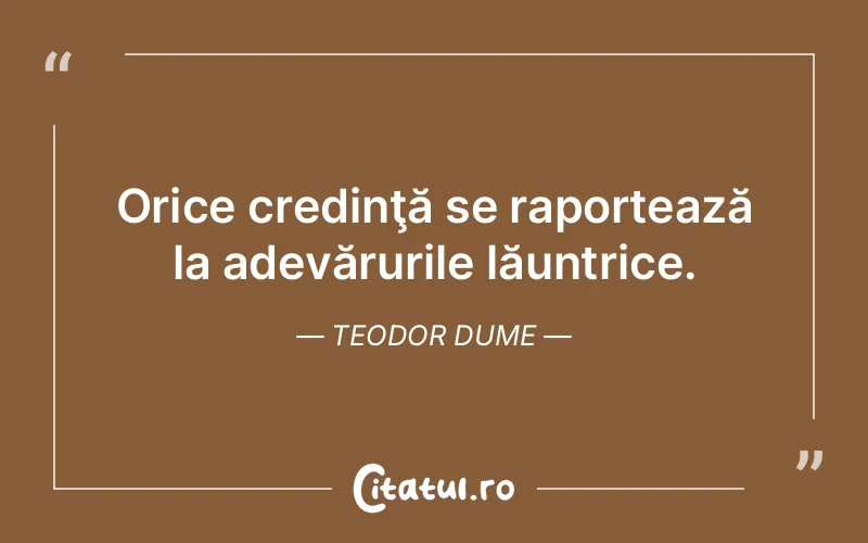Citat Teodor Dume - citate crestine
