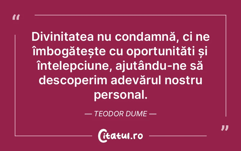 Citat Teodor Dume - citate crestine