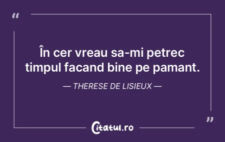 În cer vreau sa-mi petrec timpul facand...