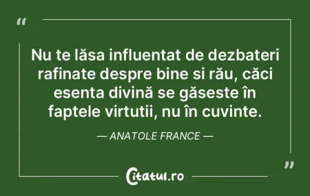Nu te lăsa influențat de dezbateri raf...