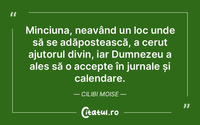 Citat Cilibi Moise - citate crestine