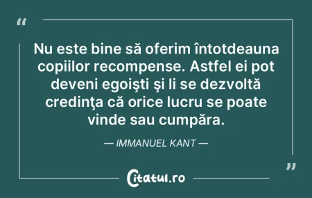 Nu este bine să oferim întotdeauna cop... Nu este bine să oferim întotdeauna cop...