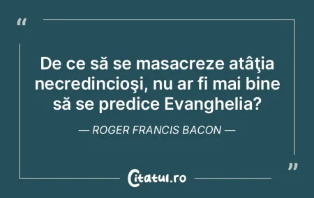 De ce să se masacreze atâţia necredin... De ce să se masacreze atâţia necredin...
