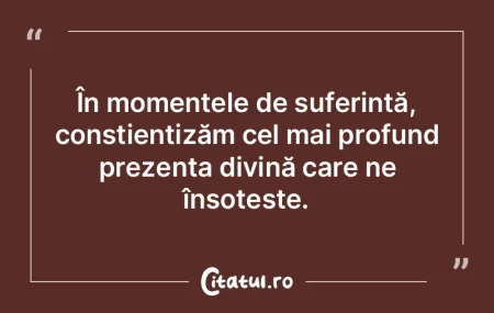 În momentele de suferință, conștient... În momentele de suferință, conștient...