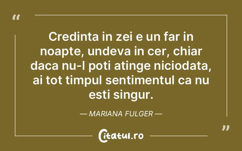 Citat Mariana Fulger - citate crestine
