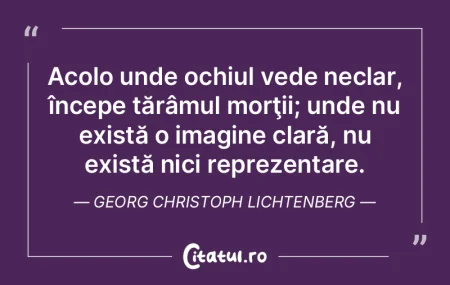 Acolo unde ochiul vede neclar, începe t... Acolo unde ochiul vede neclar, începe t...