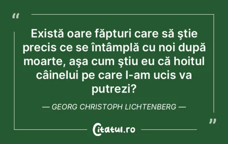 Există oare făpturi care să ştie pre... Există oare făpturi care să ştie pre...