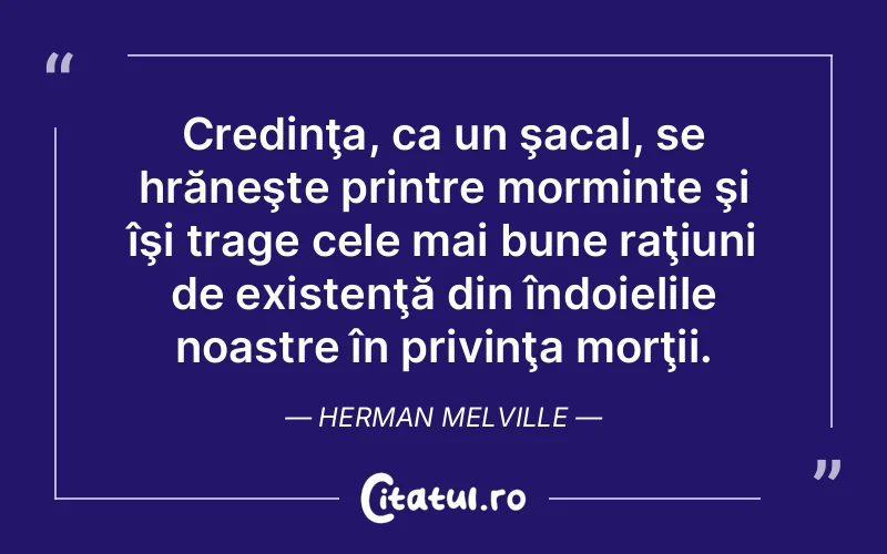 Citat Herman Melville - citate crestine