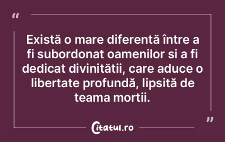 Există o mare diferență între a fi s... Există o mare diferență între a fi s...