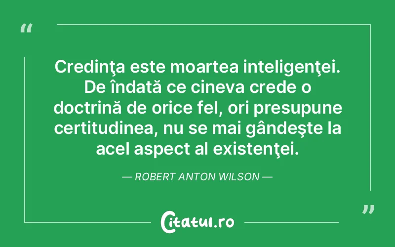 Citat Robert Anton Wilson - citate crestine