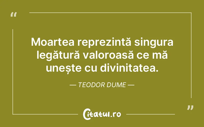 Citat Teodor Dume - citate crestine