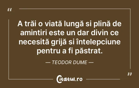 A trăi o viață lungă și plină de a... A trăi o viață lungă și plină de a...