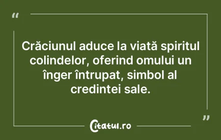 Crăciunul aduce la viață spiritul col...