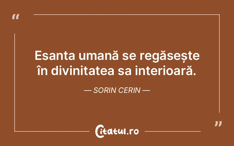 Citat Sorin Cerin - citate crestine