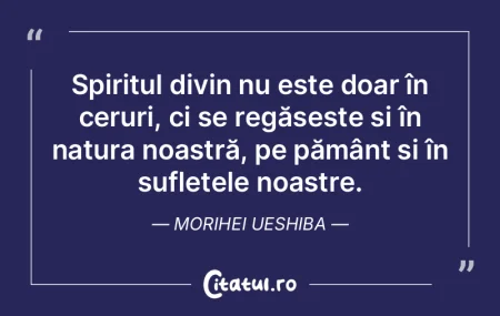 Spiritul divin nu este doar în ceruri, ... Spiritul divin nu este doar în ceruri, ...