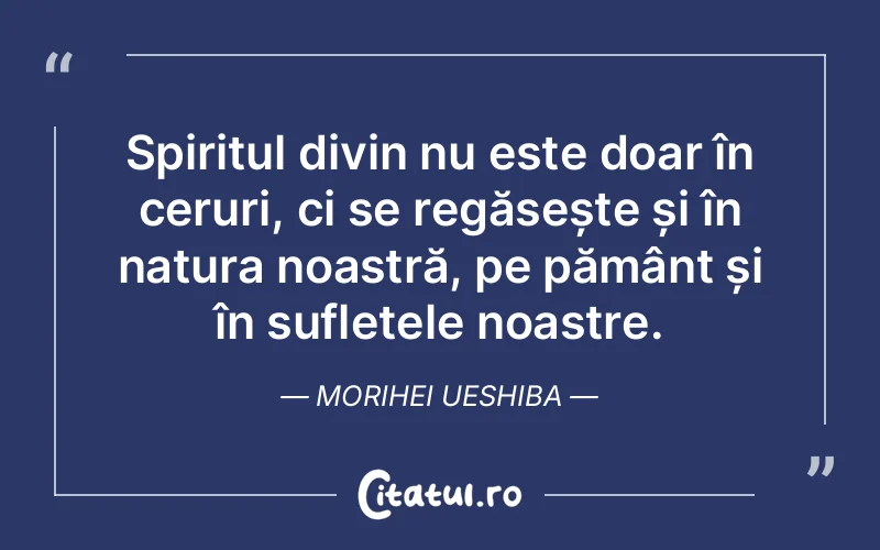 Citat Morihei Ueshiba - citate crestine