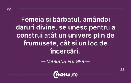 Femeia și bărbatul, amândoi daruri di... Femeia și bărbatul, amândoi daruri di...