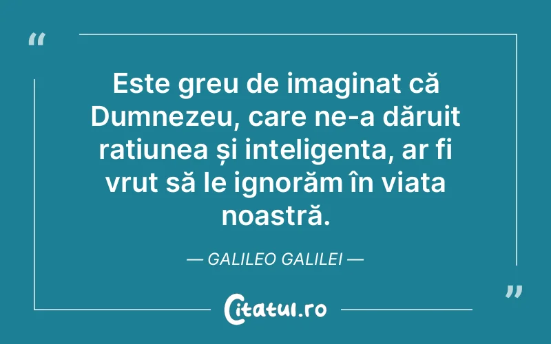 Citat Galileo Galilei - citate crestine