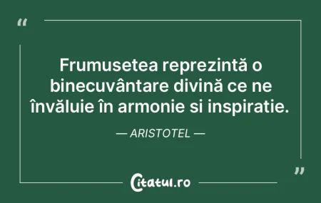 Frumusețea reprezintă o binecuvântare...