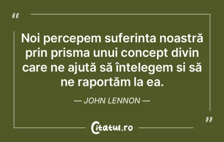 Noi percepem suferința noastră prin pr... Noi percepem suferința noastră prin pr...