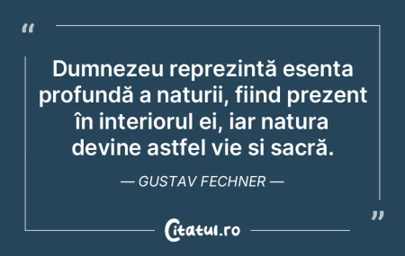 Dumnezeu reprezintă esența profundă a...